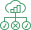 Cloud migration support icon